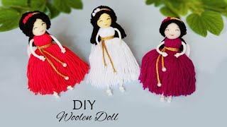 How to make yarnwoolen Doll at home  Easy Doll Making Tutorial  DIY Room Decor  handmade doll [upl. by Berneta468]