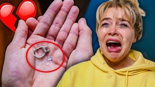 BREAKING MY FIANCES ENGAGEMENT RING PRANK SHE CRIES [upl. by Now459]