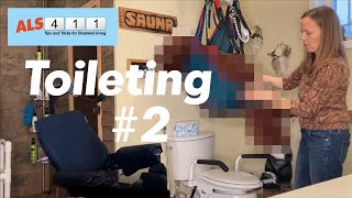 How I Help Toilet My Quadriplegic Husband 2 [upl. by Wilmer849]