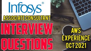 Infosys  Associate Consultant  Experience  AWS Interview Questions  Oct 2021 [upl. by Acemat203]