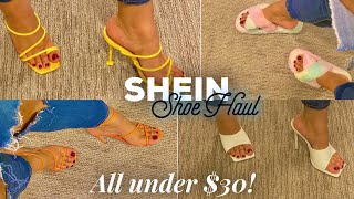 SHEIN SHOE HAUL  AFFORDABLE HEELS FLATS  TRY ON  2021  DESIREE KAMI [upl. by Aznaed910]