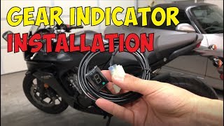 Motorcycle Gear Indicator Installation Honda CBR650F [upl. by Dewhirst]