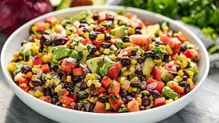 How to Make Simple Black Bean and Corn Salad [upl. by Hermia]