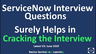 ServiceNow Interview Questions  Surely Helps in Cracking ServiceNow Interview [upl. by Lashond]