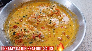 How To Make Creamy Cajun Sauce For Seafood  Meshascorner [upl. by Llenra]