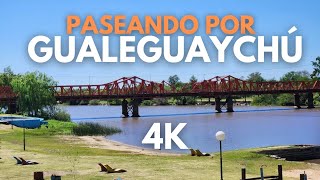 PASEANDO POR GUALEGUAYCHÚ  ENTRE RÍOS 🇦🇷 4K [upl. by Einafpets]