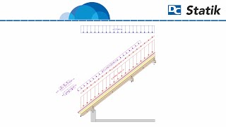 DCStatik  Sparren Pfettendach  Sparrenberechnung [upl. by Rehteh]