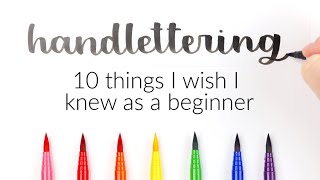 Beginner Hand Lettering Tutorial  10 Things I Wish I Knew As A Beginner  Learn How To Hand Letter [upl. by Manson]