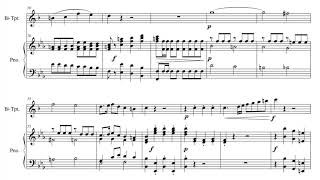 Haydn  Trumpet Concerto 1st Mov piano accompaniment [upl. by Pack]