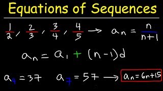 Writing a General Formula of an Arithmetic Sequence [upl. by Linette]