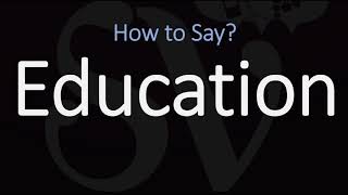 How to Pronounce Education CORRECTLY Meaning amp Pronunciation [upl. by Annaira]