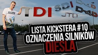 Oznaczenia silników Diesla  Lista Kickstera 10 [upl. by Nohj218]