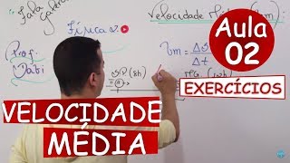 Velocidade Média  Exercícios Básicos Aula 02 [upl. by Atirac]