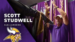 Scott Studwell Leads the Skol Chant Sounds Gjallarhorn Prior to Minnesota VikingsAtlanta Falcons [upl. by Bullock]