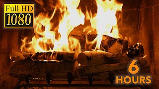 HD Crackling Birchwood Fireplace 6 Hours  from Fireplace For Your Home [upl. by Elsworth985]