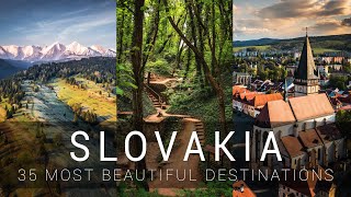 SLOVAKIA  35 most beautiful destinations  Cinematic video [upl. by Felske]