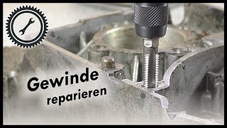 Gewinde reparieren amp Stehbolzen erneuern  Simson Tutorial [upl. by Akinirt]