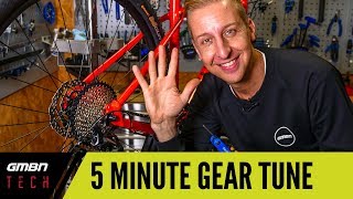 5 Minute Gear Adjust  How To Set Up Your Mountain Bike Gears Correctly [upl. by Ettesel]