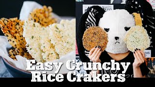 Yummy Japanese rice crackers within 10 minutes【Gluten Free amp Vegan】 [upl. by Secnarf879]