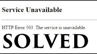 How to Solve HTTP 503 Error Easiest Method  WITH PROOF [upl. by Melisse]