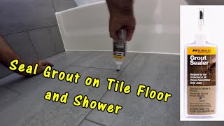 How To Seal Grout on Tile Floor and Shower [upl. by Nnaecarg]