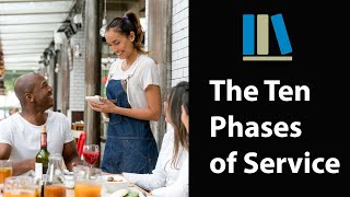 THE TEN PHASES OF SERVICE  Food and Beverage Service Training 1 [upl. by Falkner586]