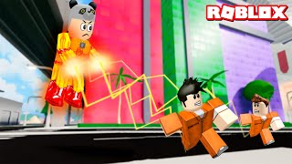 Süper Kahraman Oldum Herkesi Yakaladım Ateş Adam  Roblox Mad City [upl. by Attirb]