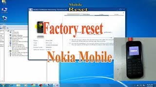 How to Factory Reset Nokia Mobile with Nokia Software Recovery Tool 8125 [upl. by Yelyac431]