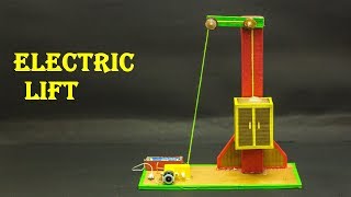 School Science Projects  Electric Lift [upl. by Ahsikar915]