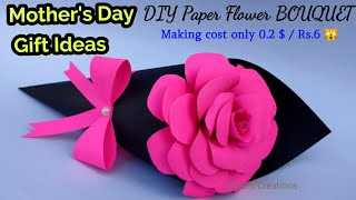 DIY Paper Flower Bouquet  Birthday Gift Ideas  Anniversary [upl. by Kenwee556]