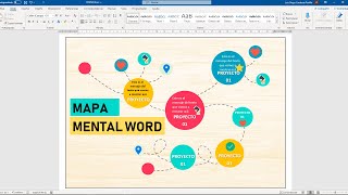 Como crear un mapa mental en WORD [upl. by Nissa]