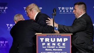 Donald Trump rushed off stage during rally in Nevada [upl. by Magna260]