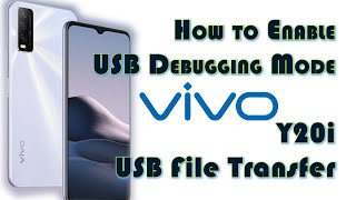 How to Enable USB File Transfer on VIVO Y20i  USB Debugging Mode [upl. by Llevel]