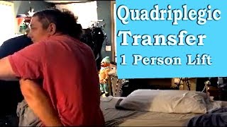 Single Person Wheelchair Transfer HowTo Guide [upl. by Shanly]