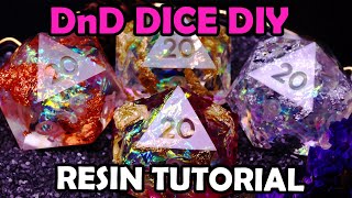 Luxe Dice Recipe  Handmade DnD Dice DIY  Resin for Beginners [upl. by Anilrahc699]