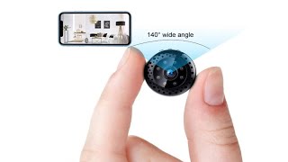 WiFi Spy Camera Wireless Remote Viewing Hidden Cam Mini 1080P HD Home Security Camera [upl. by Dellora889]