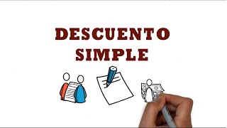 DESCUENTO SIMPLE  Fórmulas y ejemplos [upl. by Seton]