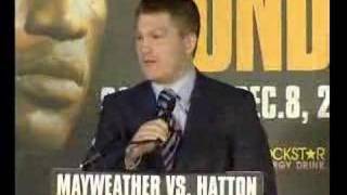 Hatton Mayweather Sky Press Conference UNCENSORED [upl. by Solnit]