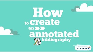 How to Create an Annotated Bibliography MLA [upl. by Terrena]