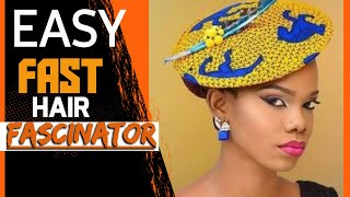 HOW TO MAKE AN ANKARA HAIR FASCINATOR  HAIR FASCINATOR CRAFTS  DIY FASCINATOR HEADPIECE [upl. by Selma749]