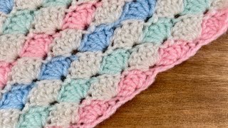 How to  Crochet Solid fill shell stitch [upl. by Pearson393]