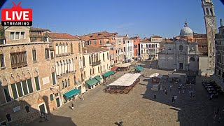 🔴 Venezia Italia Live Webcam  Campo Santa Maria Formosa Venice  Stream from Ruzzini Palace Hotel [upl. by Eirok825]