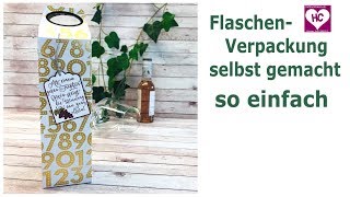 Verpackung für Flaschen selbst gemacht [upl. by Heins]