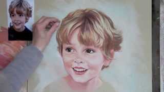 Pastel portrait step by step [upl. by Anoli]