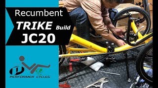 Recumbent Trike Build  Performer JC20 Basic Assembly [upl. by Valene457]