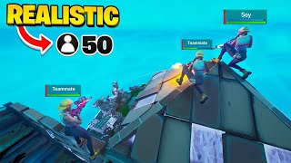 I Tried 50PLAYER TRIO ZONEWARS  in Fortnite Realistic Scrim Endgames [upl. by Archie]