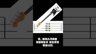 How to read the bass guitar tab chapter 1  베이스기타 타브악보 읽는 법 1 [upl. by Kannan]