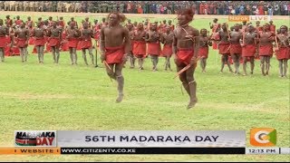 Maasai Morans traditional dance performance during Madaraka Day [upl. by Ylrebmi]