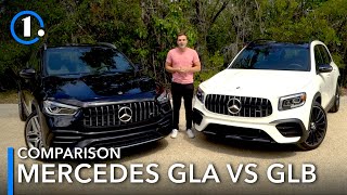 2021 Mercedes GLA vs GLB Comparison Review What Are The Differences [upl. by Andrea]