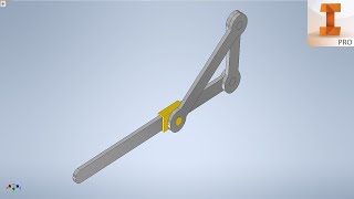 Slider Crank Mechanism 3 Bars  Animation [upl. by Fabria503]